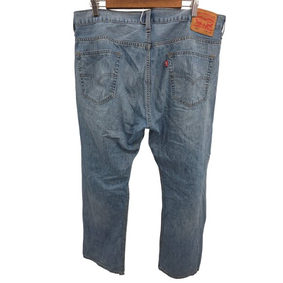 Levi's 569 Wide Relaxed Straight Leg Jeans 36X32 Blue Denim - Picture 3 of 7